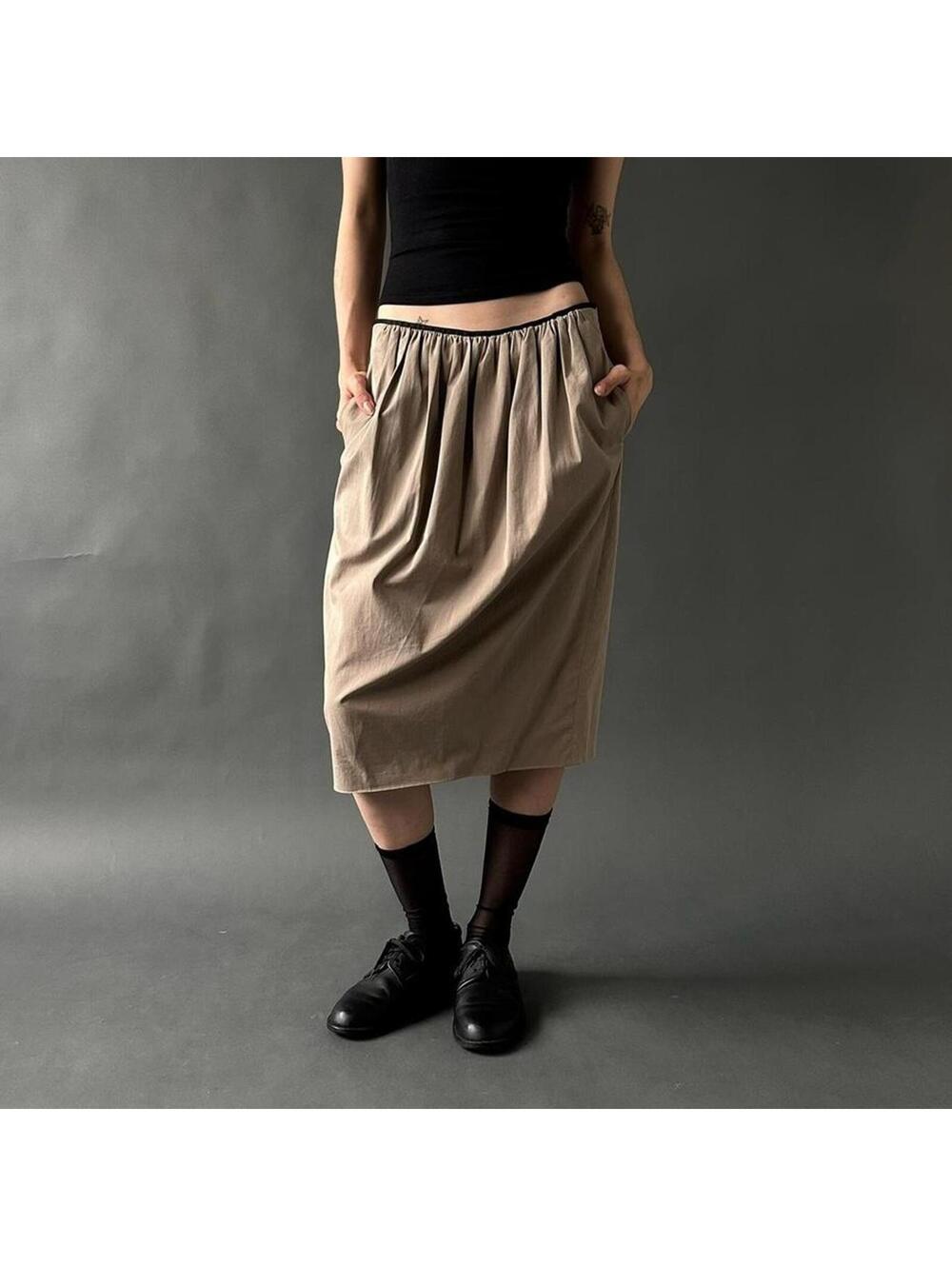 Dries Van Noten Ruched Front Skirt